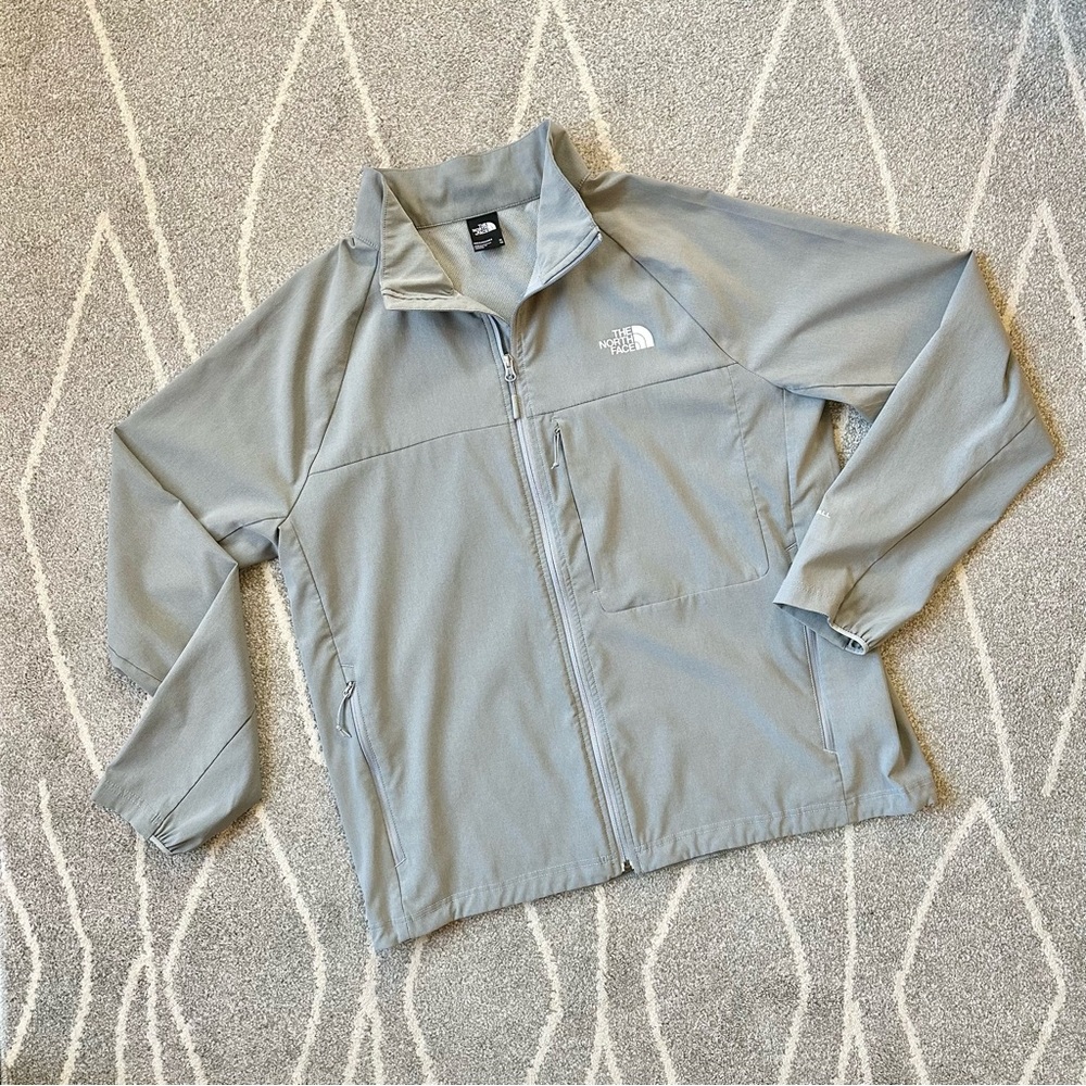 North Face Gray Lightweight Windebreaker